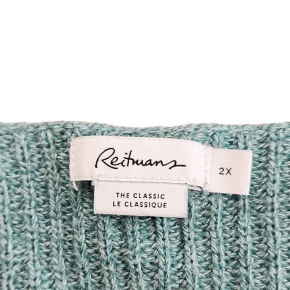 Reitmans Sweater Women's Green size 2X - Picture 3 of 11